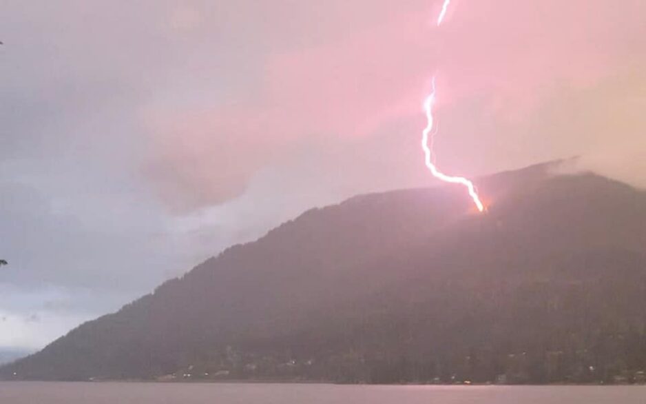 lightening above Hope