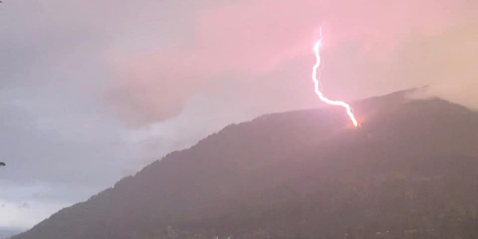 lightening above Hope